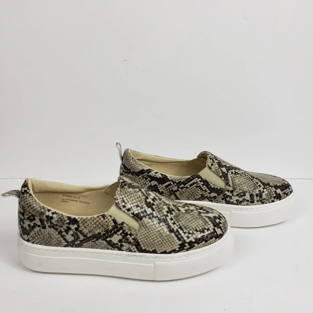 Women’s BAMBOO SNAKE PRINT FASHION SNEAKER SIZE 8